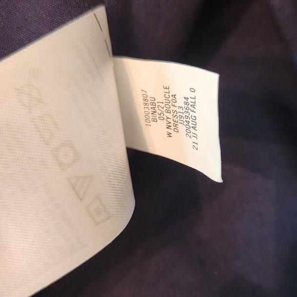 Janie and Jack Navy Blue Red White Boucle Dress Size 10 - Picture 7 of 9